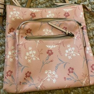 Purse floral pink cute bag large